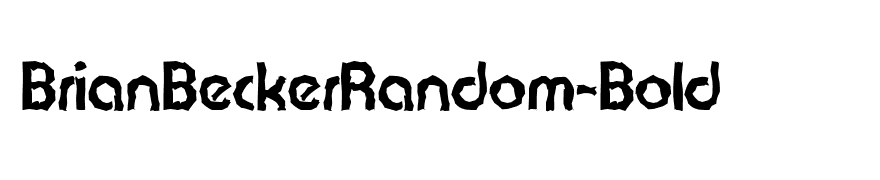 BrianBeckerRandom-Bold