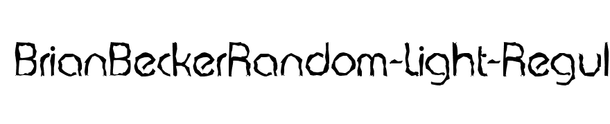 BrianBeckerRandom-Light-Regular