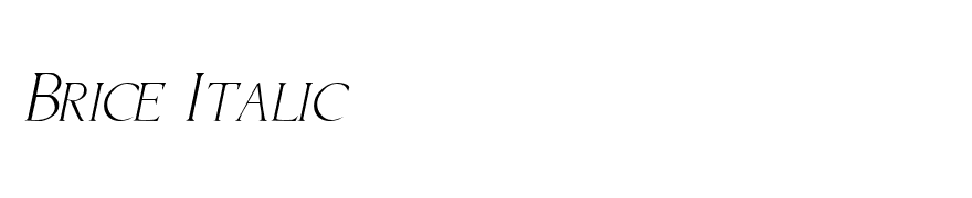 Brice Italic