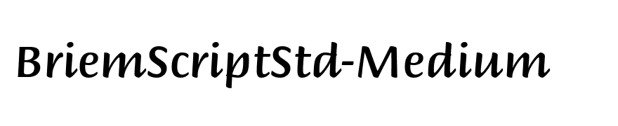 BriemScriptStd-Medium