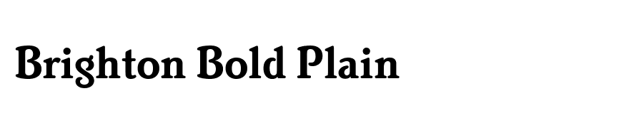 Brighton Bold Plain