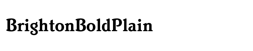 BrightonBoldPlain