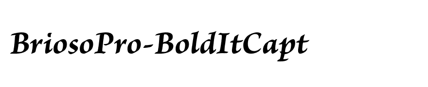 BriosoPro-BoldItCapt