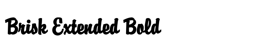 Brisk Extended Bold