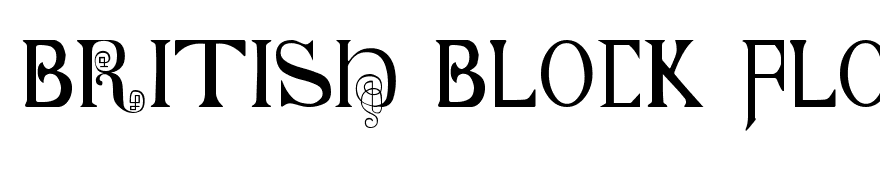 British Block Flourish, 10th c.