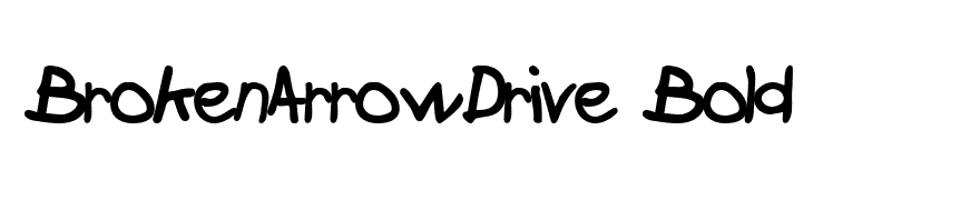 BrokenArrowDrive Bold