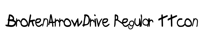BrokenArrowDrive Regular ttcon