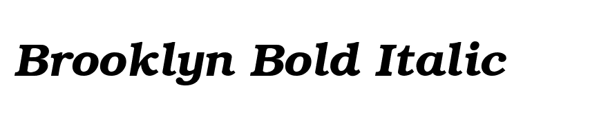 Brooklyn Bold Italic