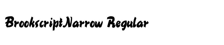 BrookscriptNarrow Regular