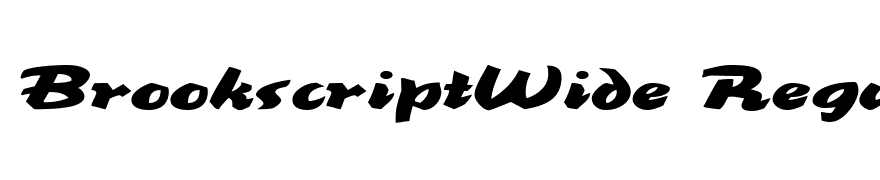 BrookscriptWide Regular