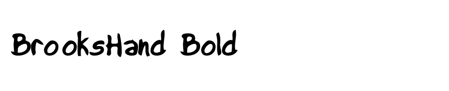 BrooksHand Bold