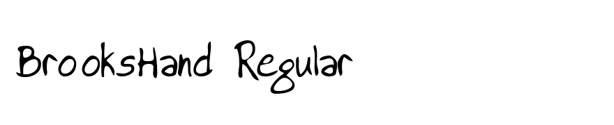 BrooksHand Regular