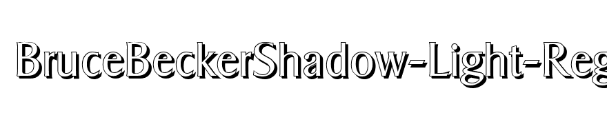 BruceBeckerShadow-Light-Regular