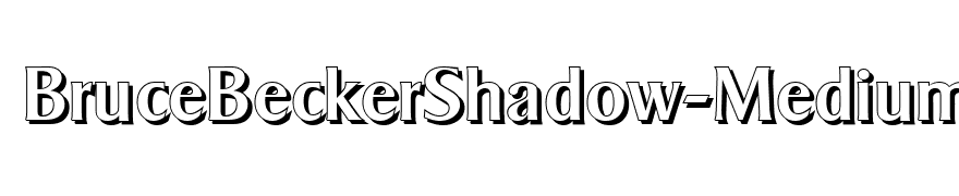 BruceBeckerShadow-Medium-Regular