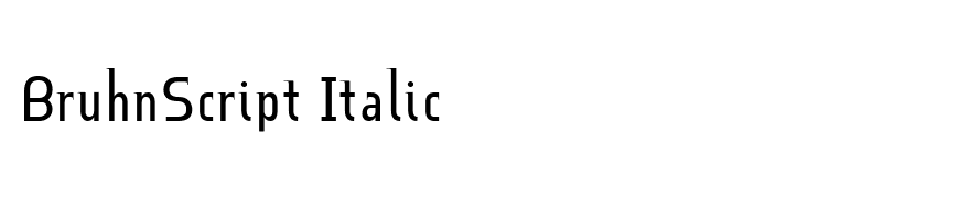 BruhnScript Italic