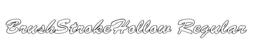 BrushStrokeHollow Regular