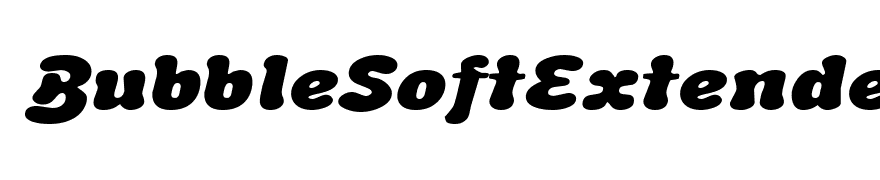 BubbleSoftExtended Italic