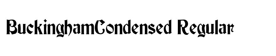 BuckinghamCondensed Regular
