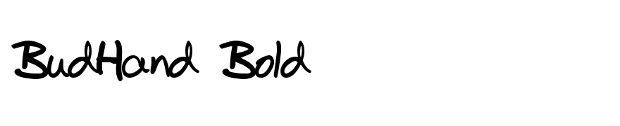 BudHand Bold