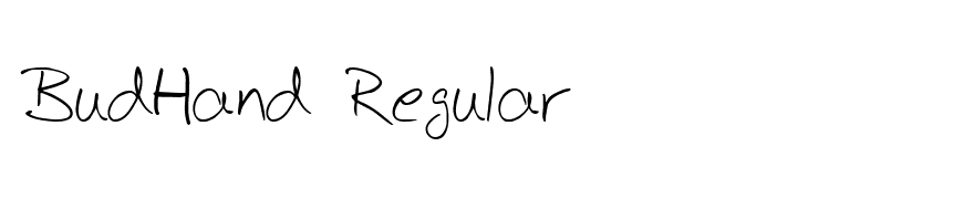 BudHand Regular