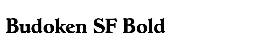 Budoken SF Bold