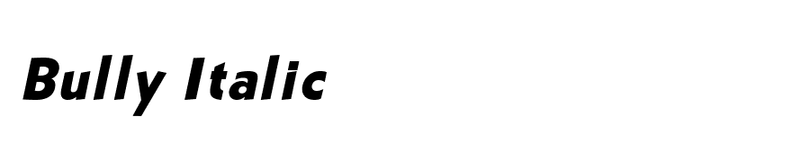 Bully Italic