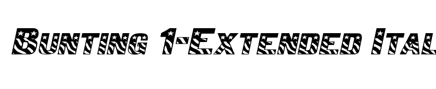 Bunting 1-Extended Italic