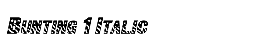 Bunting 1 Italic