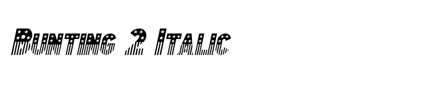 Bunting 2 Italic