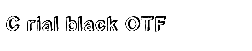 C rial black OTF