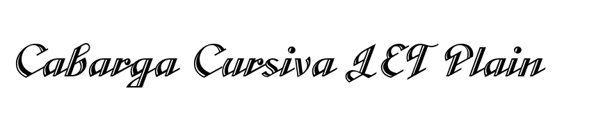 Cabarga Cursiva LET Plain