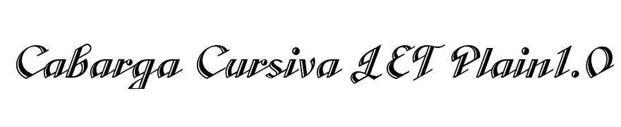 Cabarga Cursiva LET Plain1.0