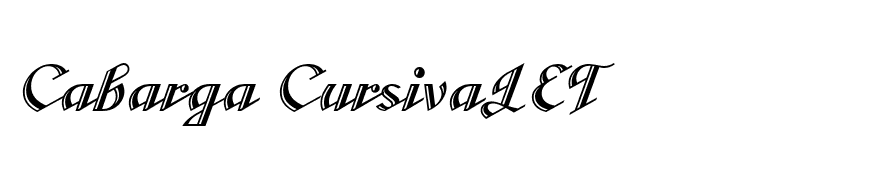 Cabarga CursivaLET