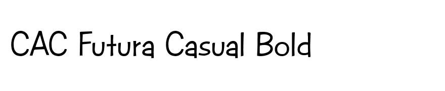 CAC Futura Casual Bold