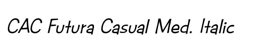 CAC Futura Casual Med. Italic