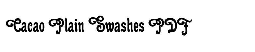 Cacao Plain Swashes PDF