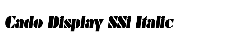 Cado Display SSi Italic
