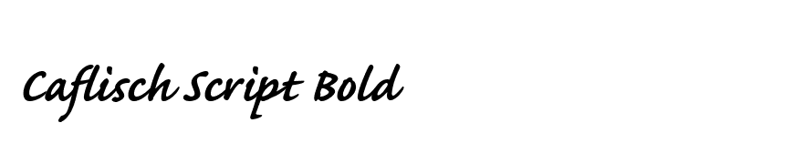 Caflisch Script Bold