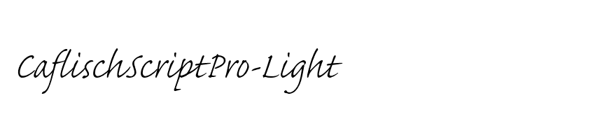 CaflischScriptPro-Light