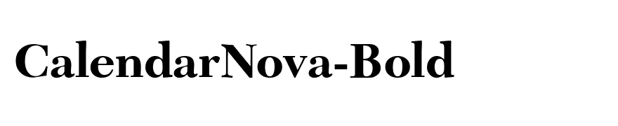 CalendarNova-Bold