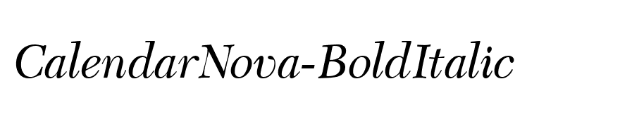 CalendarNova-BoldItalic