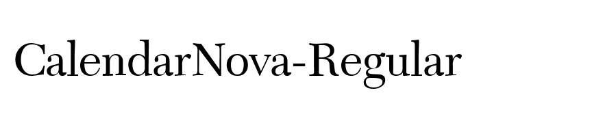 CalendarNova-Regular
