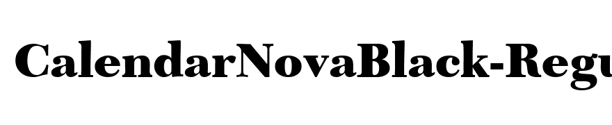 CalendarNovaBlack-Regular