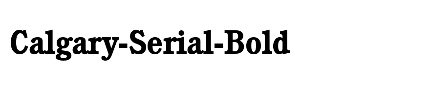 Calgary-Serial-Bold