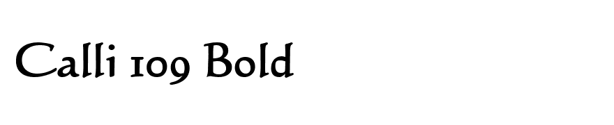 Calli 109 Bold