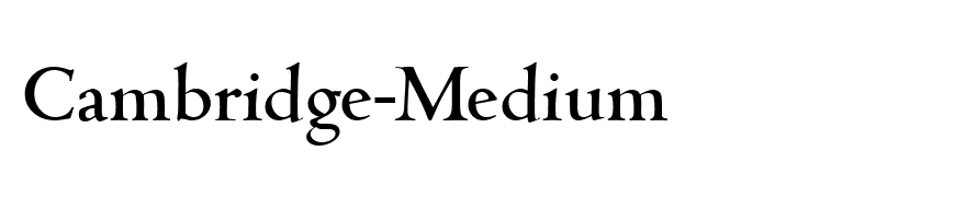 Cambridge-Medium