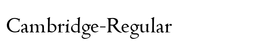 Cambridge-Regular