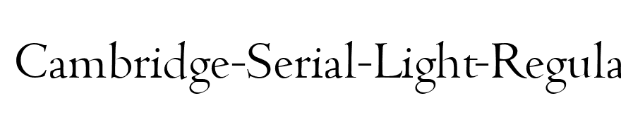 Cambridge-Serial-Light-Regular