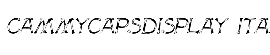 CammyCapsDisplay Italic