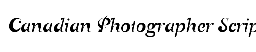 Canadian Photographer Script